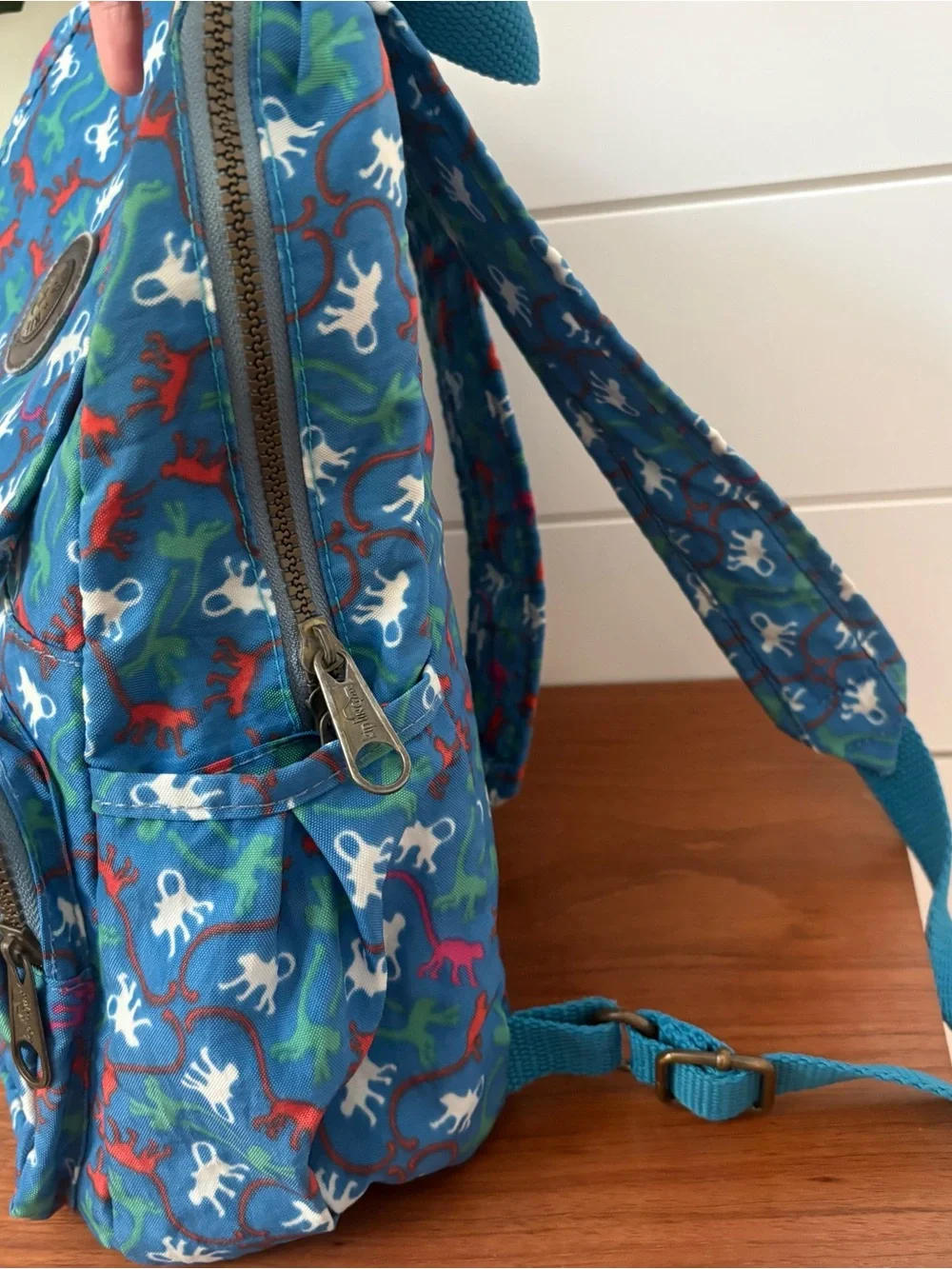 Kipling City Pack Nylon Backpack Bag City Jungle Monkey Print Travel Light Comfy